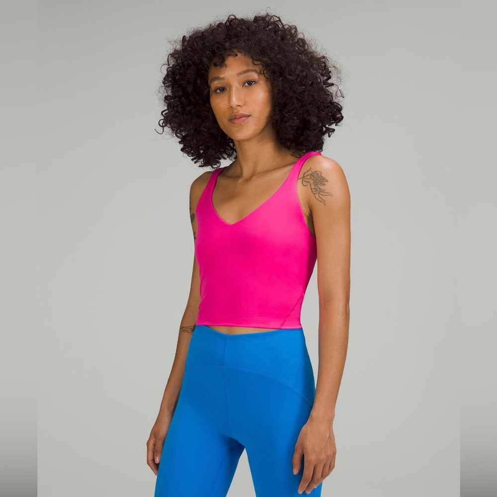 Sonic pink align tank top